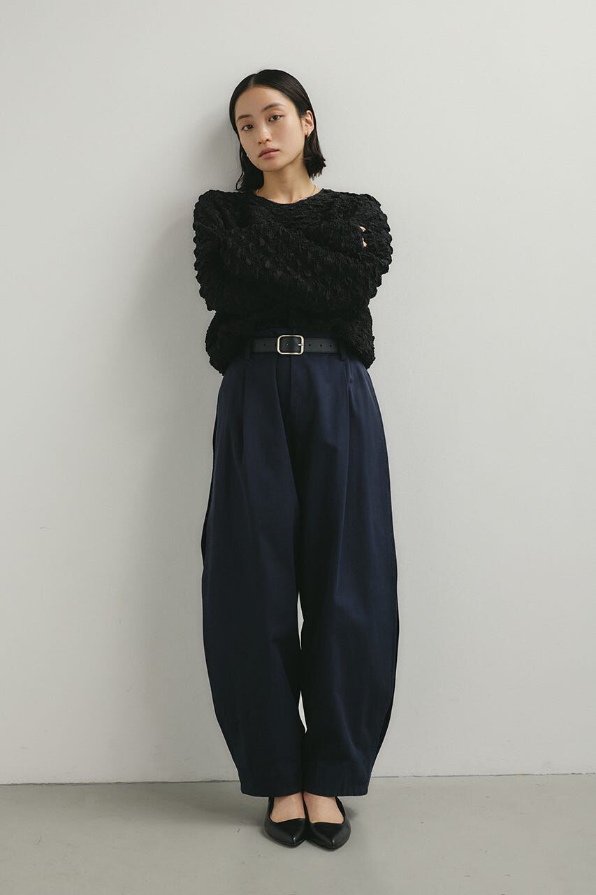 STYLEMIXER「フラッフィーバルーントップ」|シャツ・ブラウス|BLK