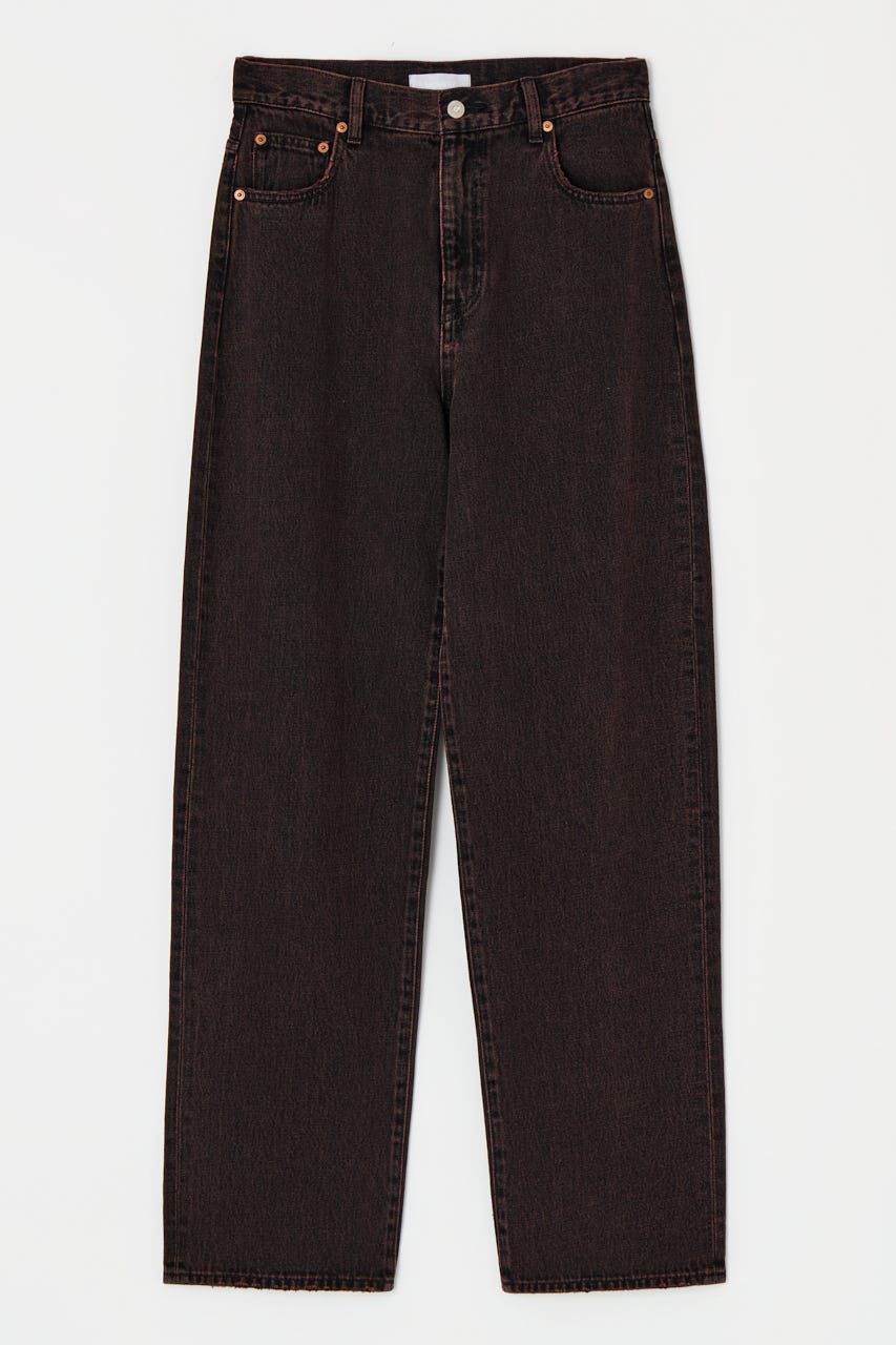 MOUSSY MIDRISE LOOSE テーパードデニム ブラウン MIDRISE LOOSE テーパード（MOUSSY）｜ルミネのファッション通販