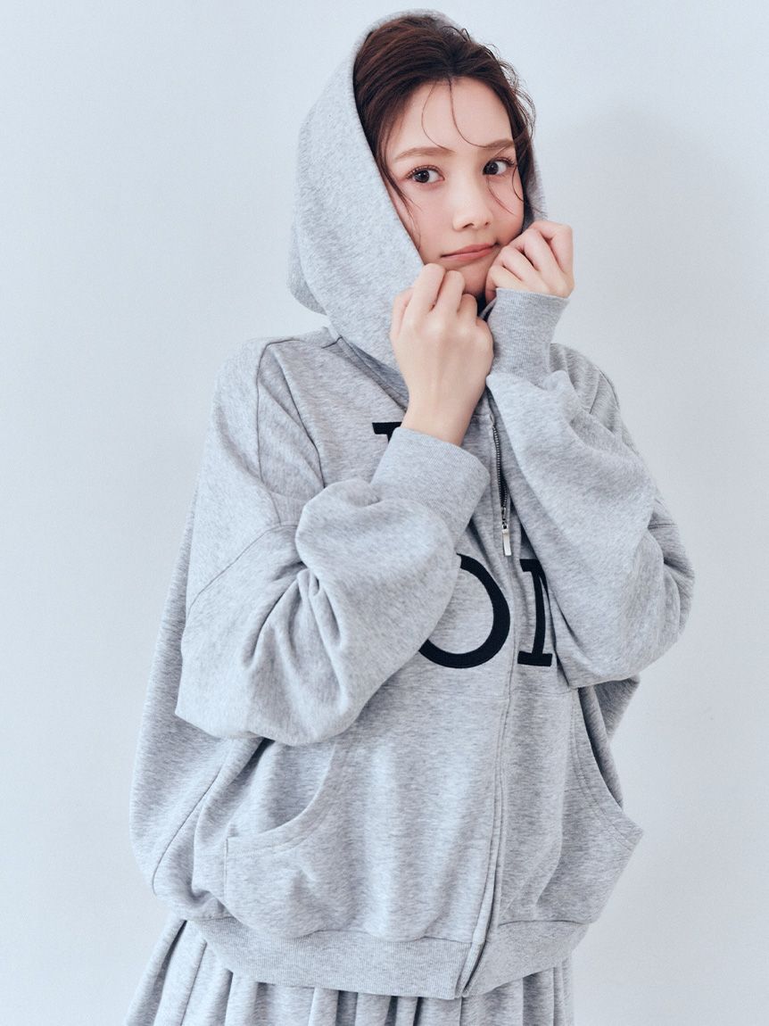 SNIDEL HOME「ロゴスウェットパーカー」|ルームウェア|