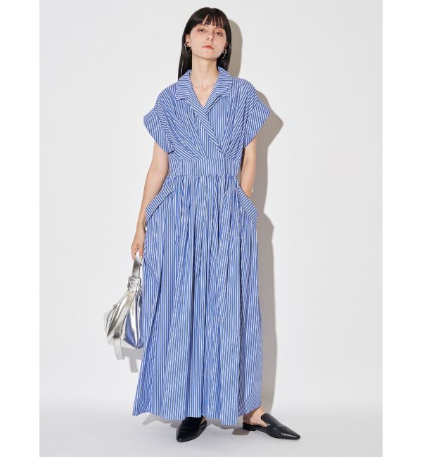 ELENDEEK「W COLLAR SHIRT OP」|ワンピース|ミックス