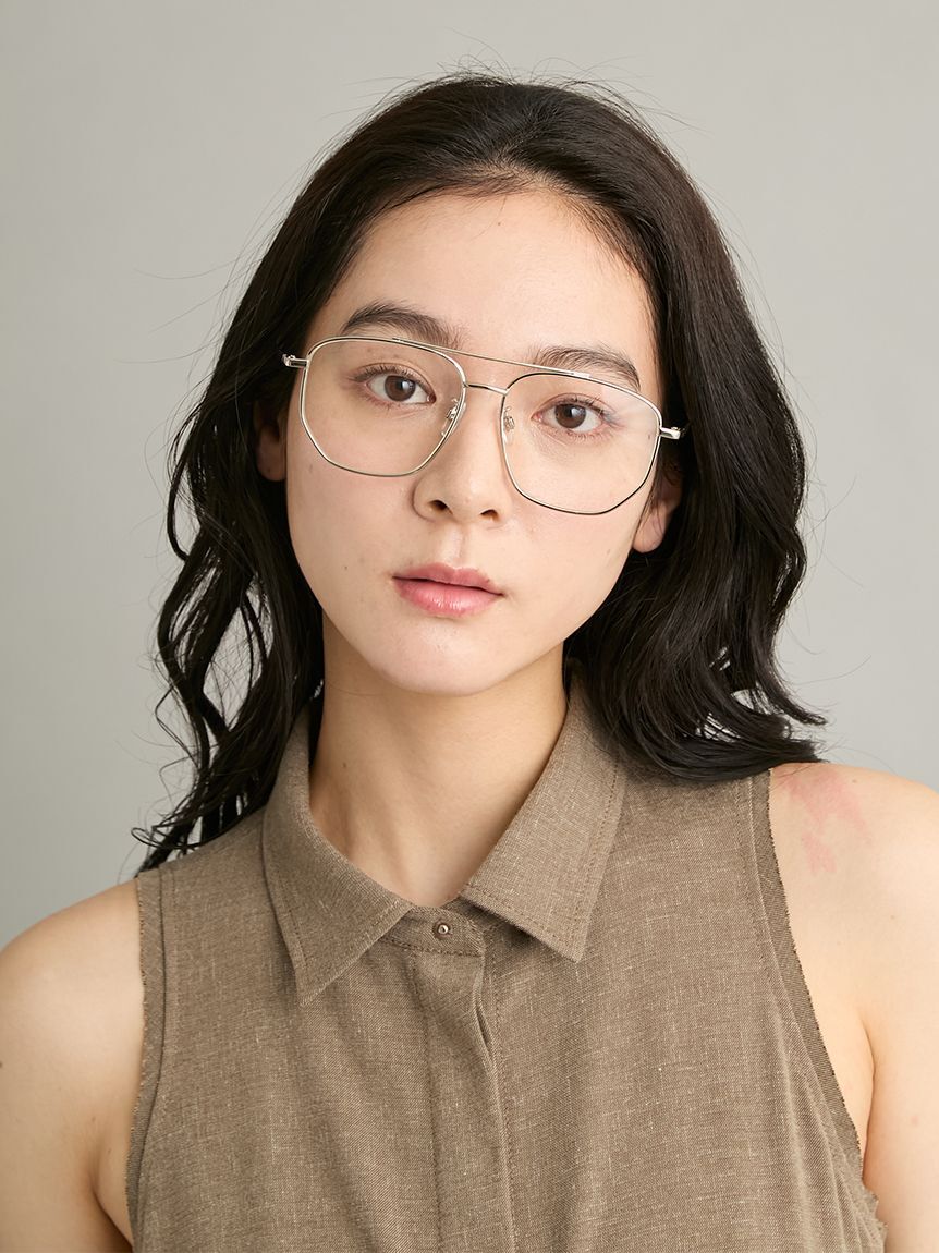 Mila Owen「【EYE-CONIC SUMMER】ダブルブリッジダテメガネ」|サングラス|