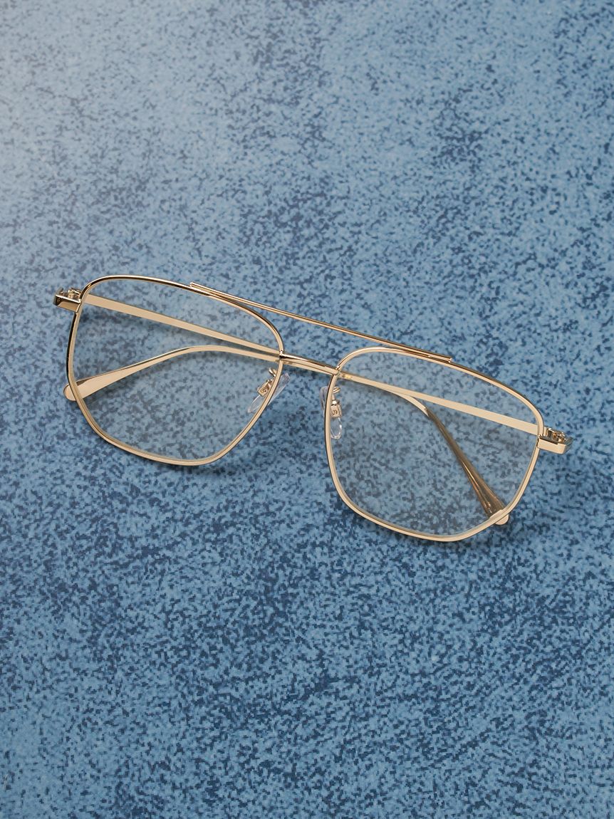 Mila Owen「【EYE-CONIC SUMMER】ダブルブリッジダテメガネ」|サングラス|GLD