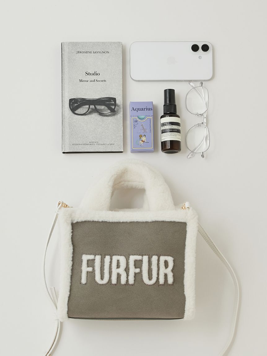 FURFUR「【WEB・一部店舗限定カラー】ムートンロゴトートバッグ」|トートバッグ|
