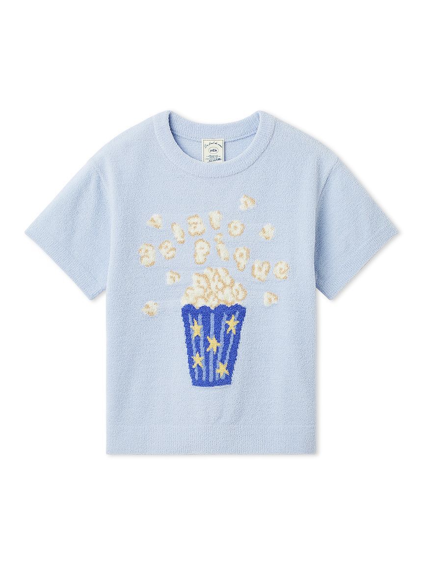 GELATO PIQUE KIDS & BABY「【KIDS】エアリーモコモチーフジャガードプルオーバー」|プルオーバー|BLU