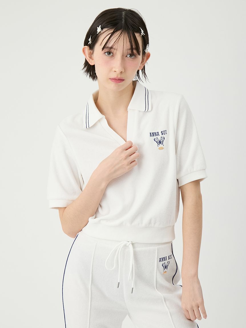 LILY BROWN「【LILY BROWN&times;ANNA SUI】パイルポロトップス」|Tシャツ・カットソー|