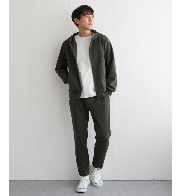 ikka「テックストレッチジップパーカー」|カーディガン|