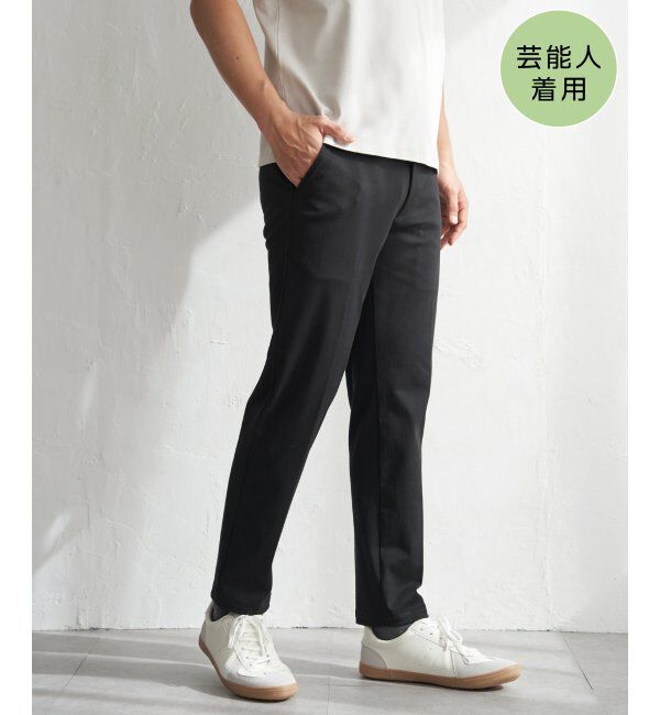 ikka「GOKU楽パンツ EASY STRETCH ピケ」|その他|ブラック