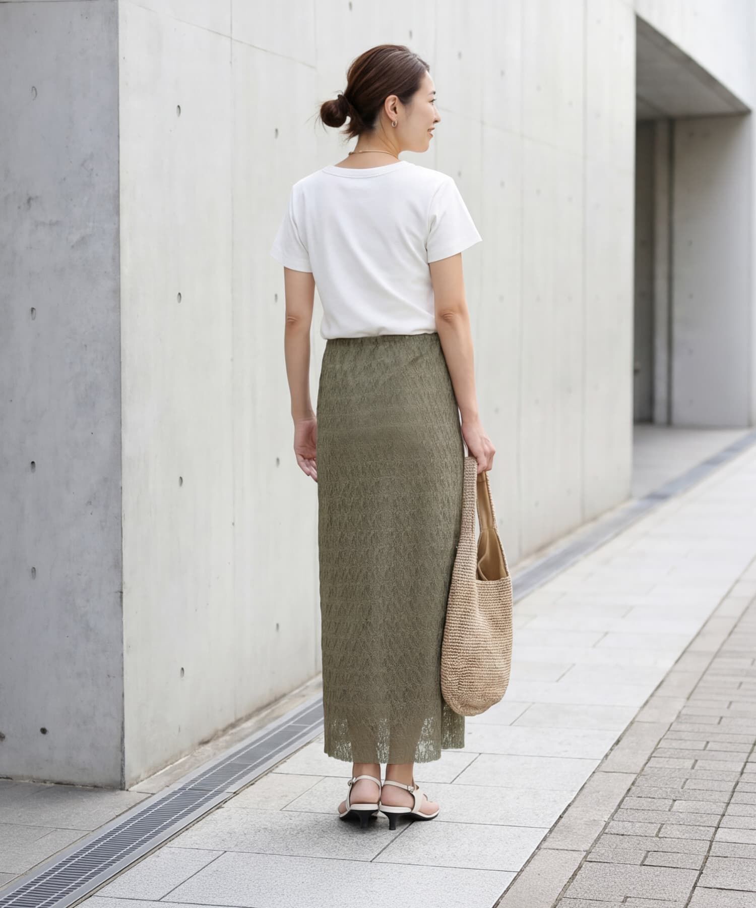 STYLE DELI「【selection】日本製ストレッチレースIラインスカート」|スカート|