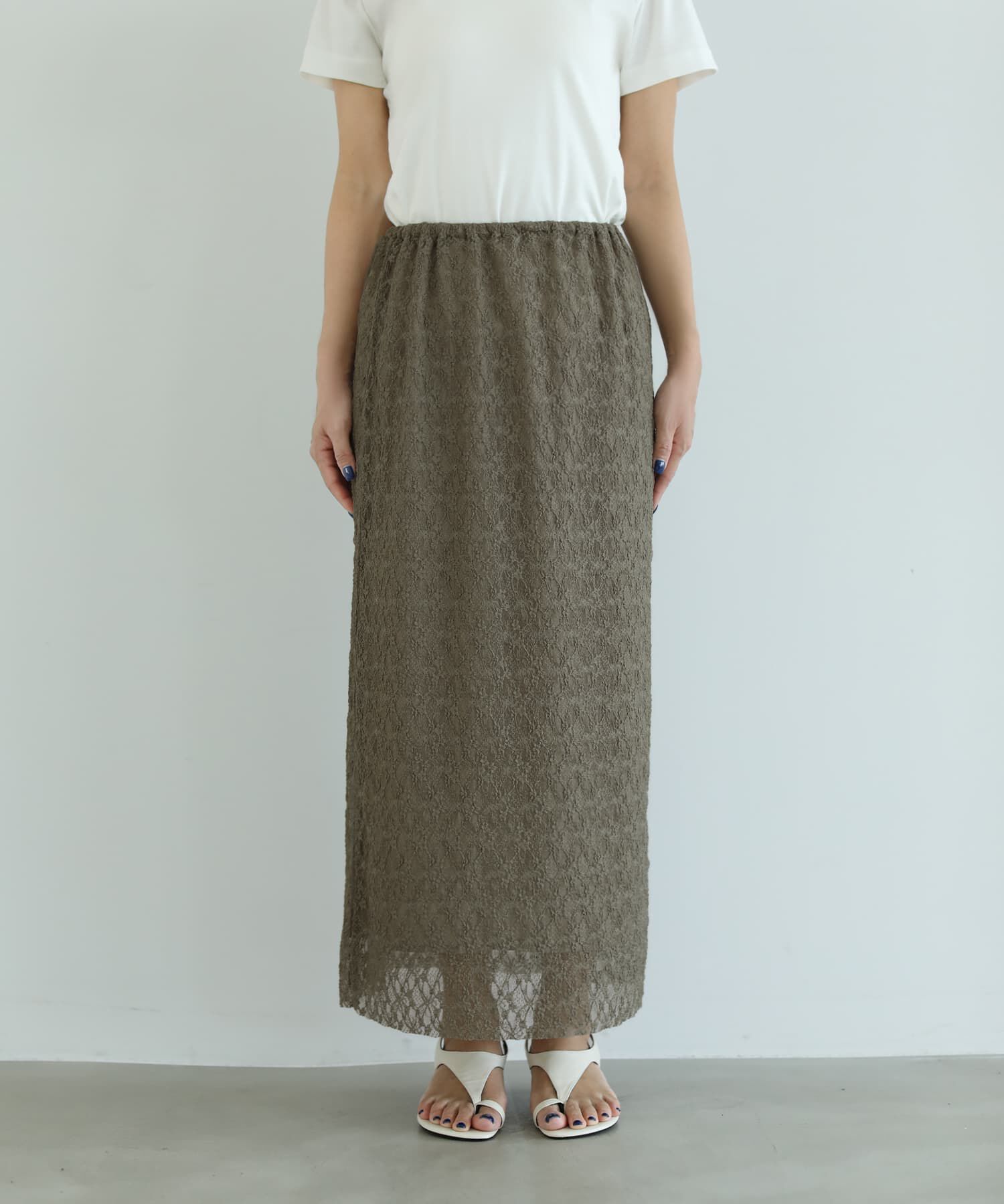 STYLE DELI「【selection】日本製ストレッチレースIラインスカート」|スカート|
