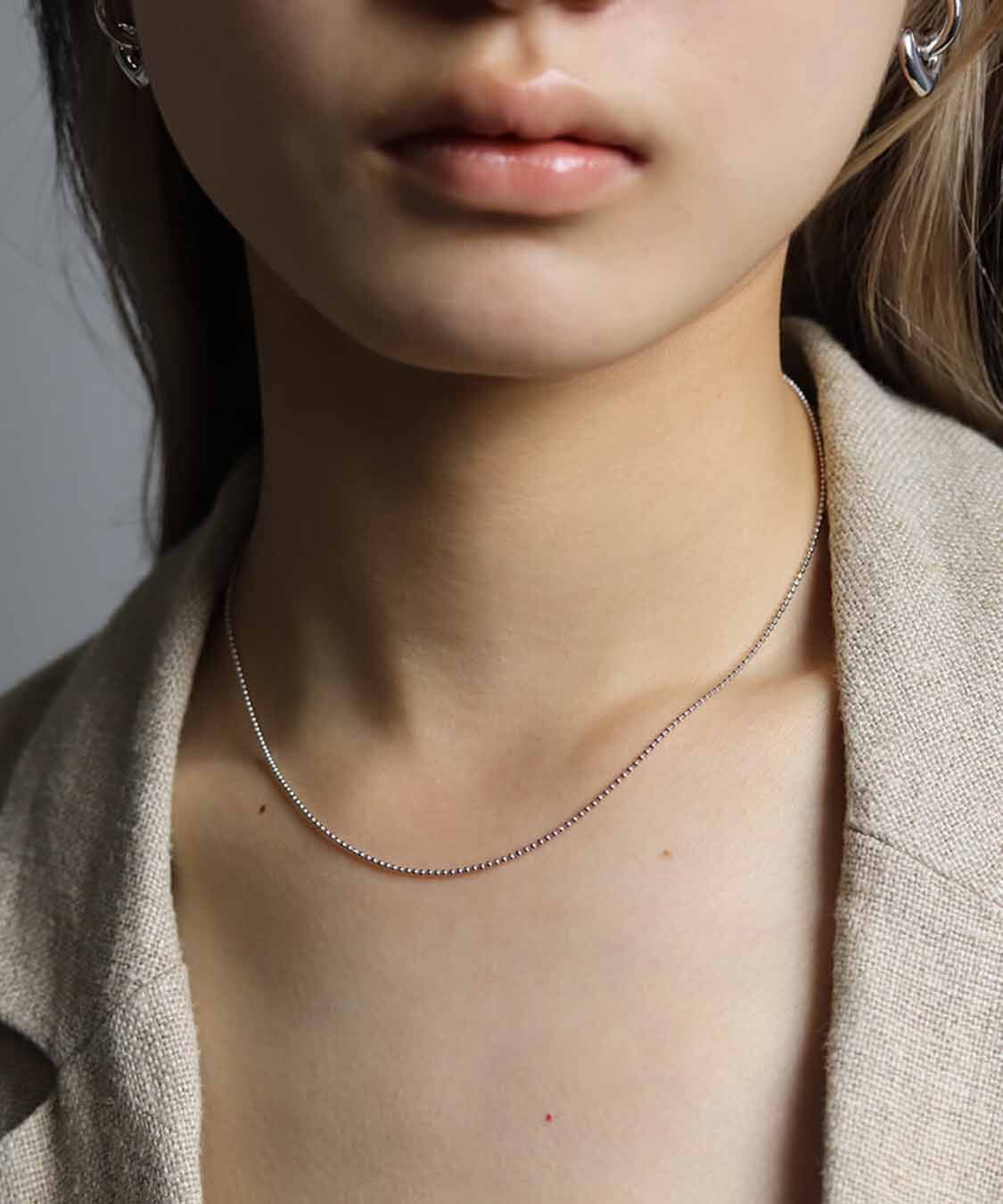  「カットボール チェーン ネックレス 40cm | SV925 〈2026 SUMMER COLLECTION〉」|ネックレス|