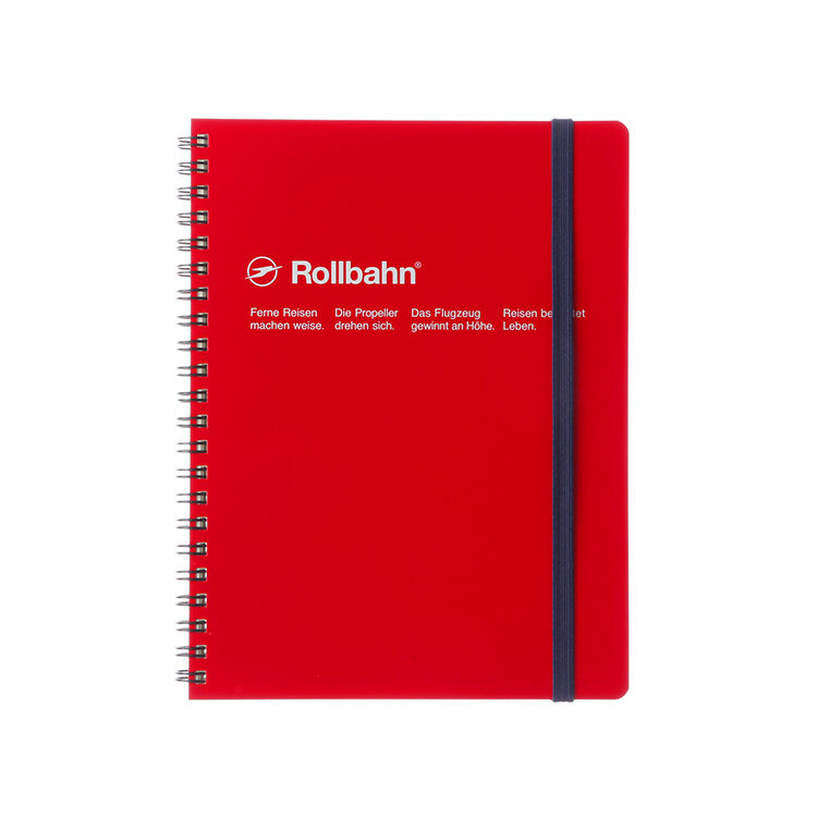 Rollbahn「ロルバーンポケット付メモA5」|ステーショナリー|レッド