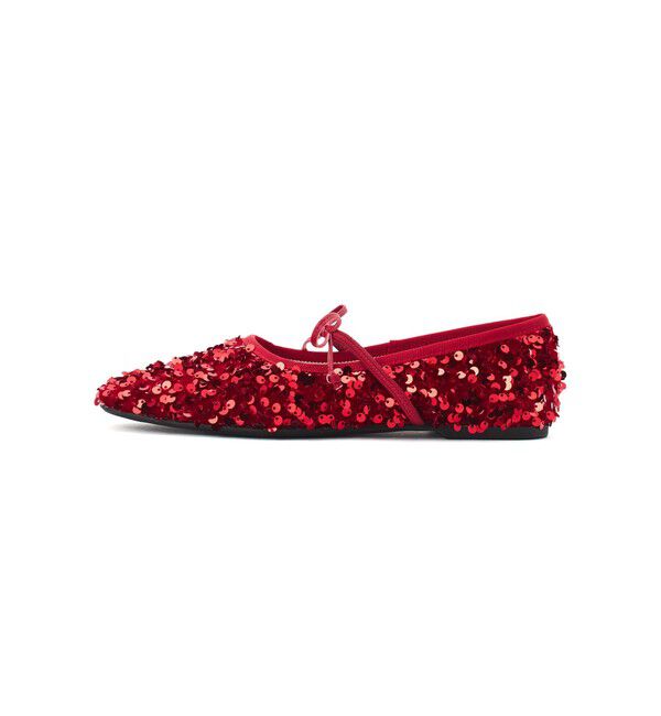 SY UNITED ARROWS「＜SY＞スパンコールバレエ フラット10●&uarr;」|バレエシューズ|