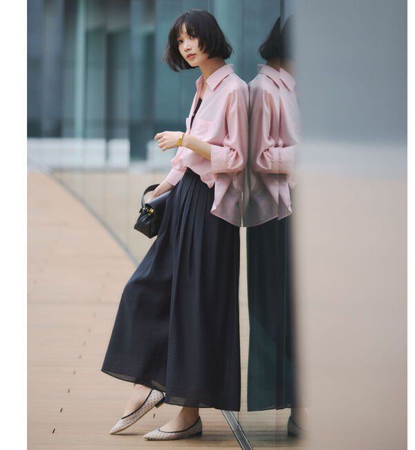 UNITED ARROWS green label relaxing「［size SHORTあり］エアリー シアー イージー ワイド パンツ」|キュロット|