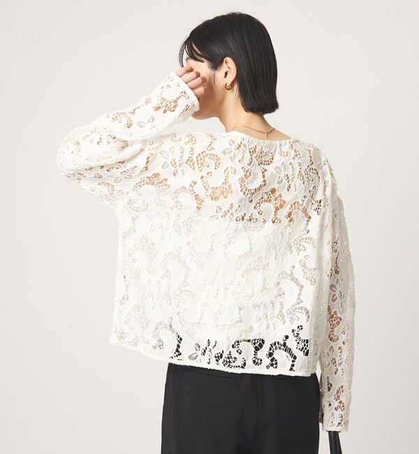 UNITED ARROWS green label relaxing「カットワークレース ブラウス」|シャツ・ブラウス|