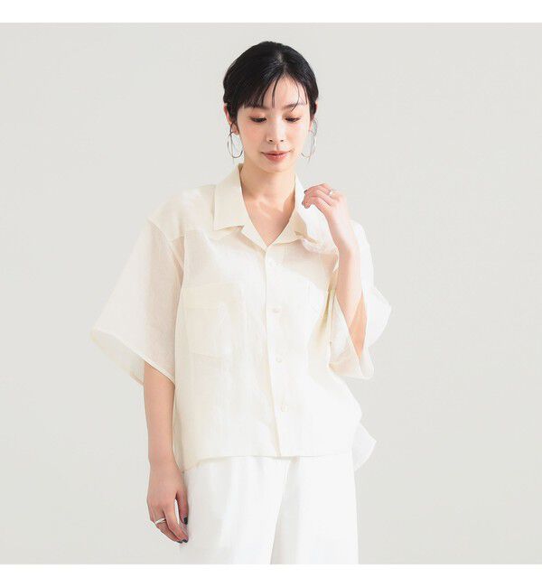 Demi-Luxe BEAMS 「YLEVE / ボイル ステッチ シャツ」|シャツ・ブラウス|