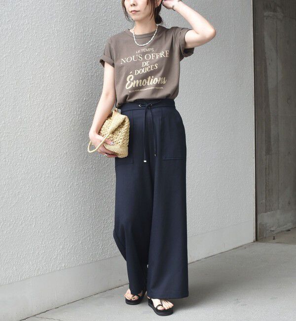 SHIPS Colors 「SHIPS Colors:〈洗濯機可能〉フロッキー コンビ プリント TEE◇」|Tシャツ・カットソー|