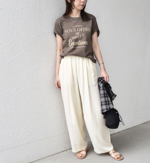 SHIPS Colors 「SHIPS Colors:〈洗濯機可能〉フロッキー コンビ プリント TEE◇」|Tシャツ・カットソー|