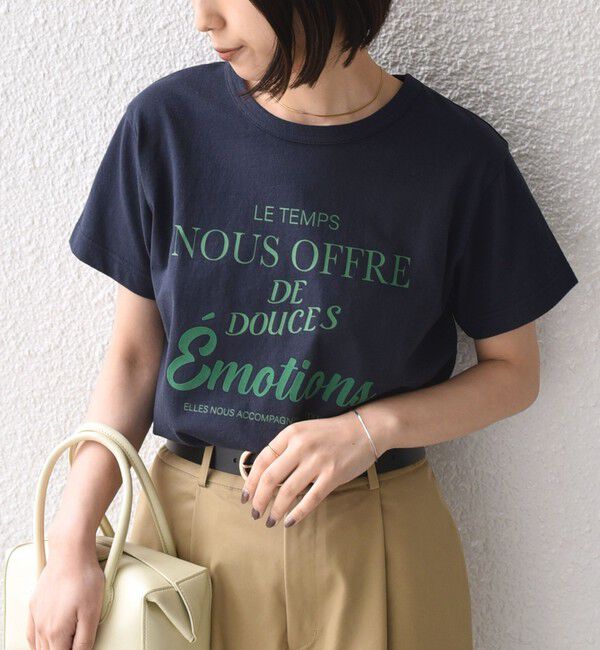 SHIPS Colors 「SHIPS Colors:〈洗濯機可能〉フロッキー コンビ プリント TEE◇」|Tシャツ・カットソー|