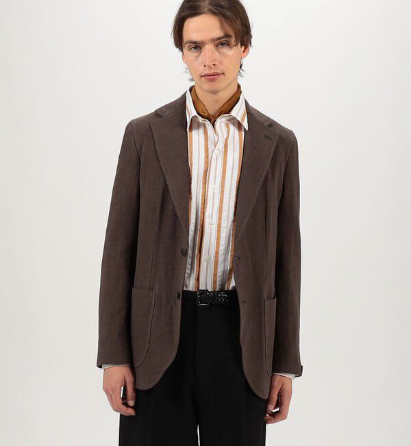 TOMORROWLAND BUYING WEAR「ERRICO FORMICOLA リネンコットン シングルブレステッド2Bジャケット」|テーラードジャケット|