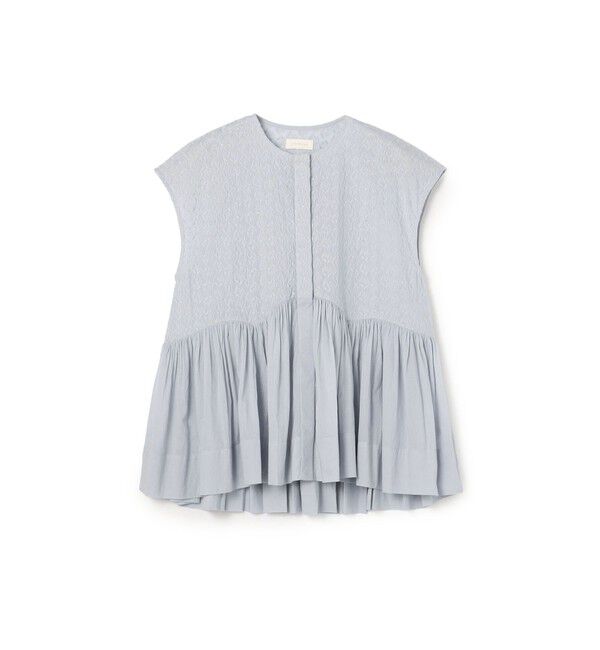TOMORROWLAND BUYING WEAR「ne Quittez pas Petit Flower ブラウス」|シャツ・ブラウス|62 ライトブルー系