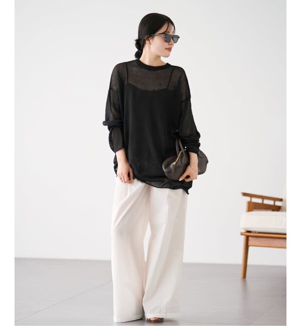 Plage「Linen/ny long プルオーバー」|ニット・セーター|