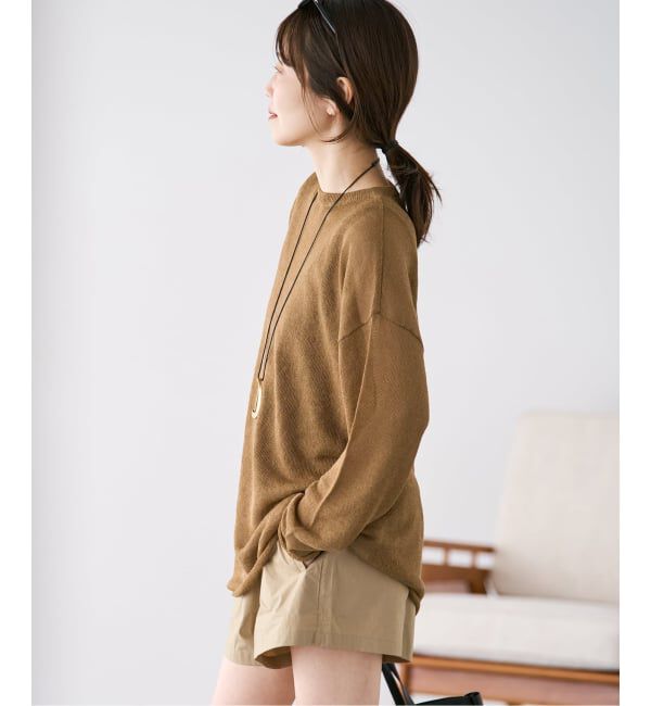 Plage「Linen/ny long プルオーバー」|ニット・セーター|