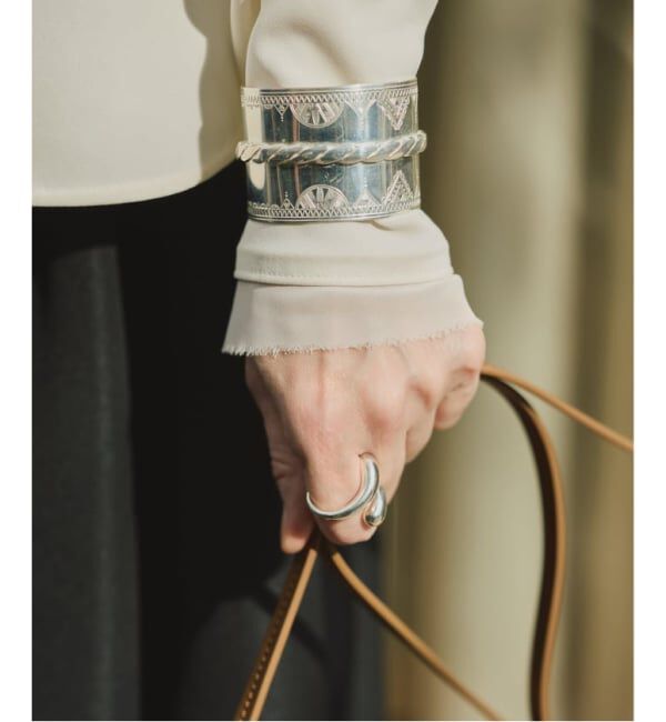 VERMEIL par iena「《WEB限定/追加》Minimal Double Cross ブラウス」|シャツ・ブラウス|