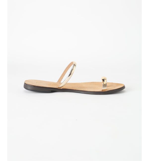 SLOBE IENA「NICOLAS LAINAS/ニコラスライナス SLOBE別注 メタルフラットサンダル」|サンダル|
