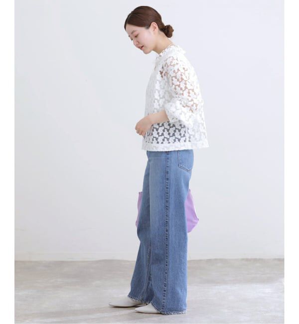IENA「《追加》フラワー刺繍レース2WAYブラウス」|シャツ・ブラウス|