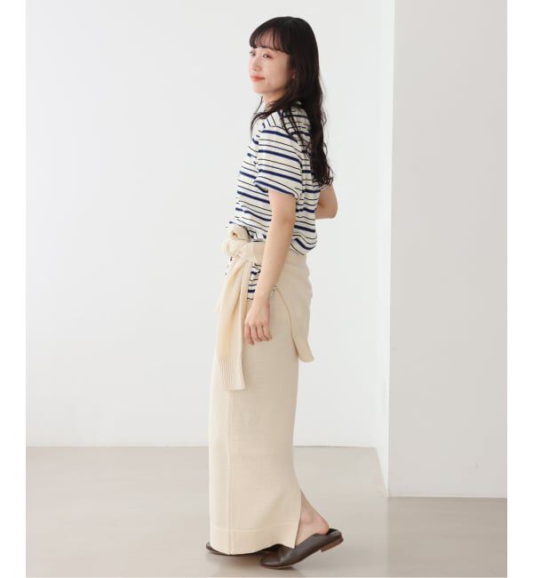 SLOBE IENA「DEUS/デウスエクスマキナ Pierre Stripe Tee」|Tシャツ・カットソー|