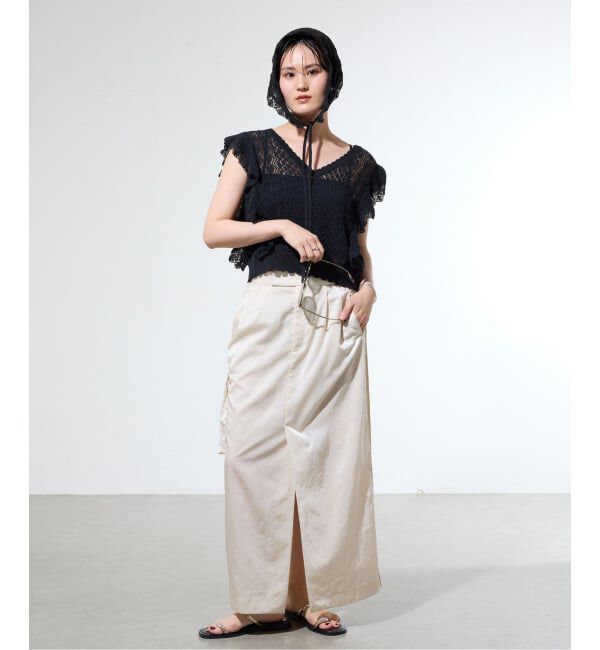 IENA「《一部店舗限定》クロシェニット バンダナ」|バンダナ・スカーフ|