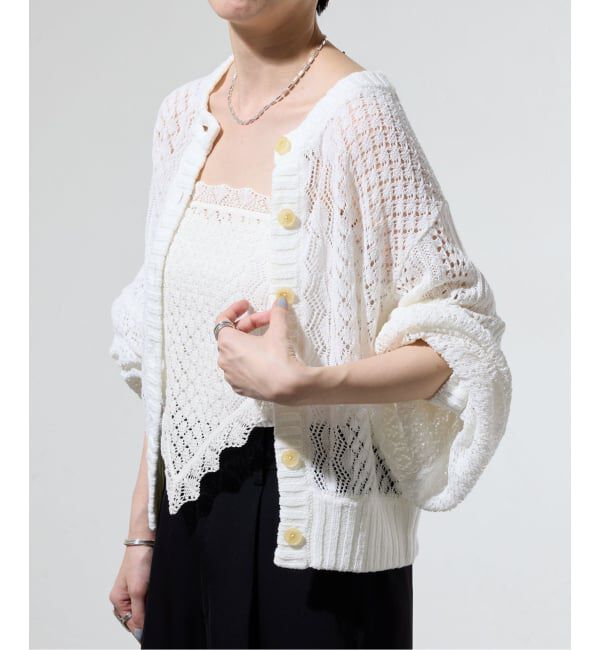 IENA「《一部店舗限定》クロシェニット バンダナ」|バンダナ・スカーフ|