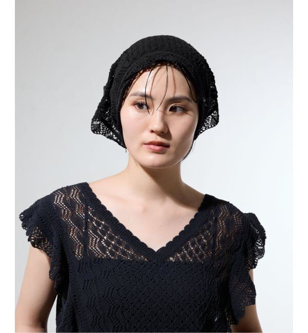IENA「《一部店舗限定》クロシェニット バンダナ」|バンダナ・スカーフ|