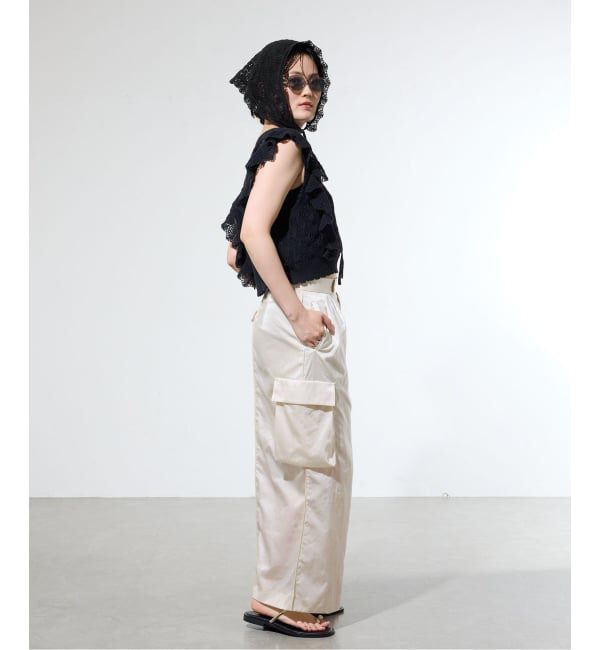 IENA「《一部店舗限定》クロシェニット バンダナ」|バンダナ・スカーフ|