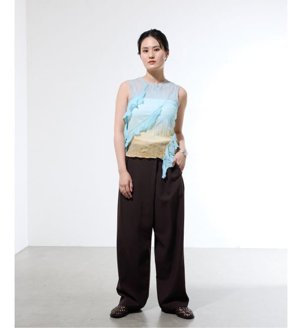 IENA「《セットアップ対応/一部店舗限定》カルゼラップパンツ」|その他|