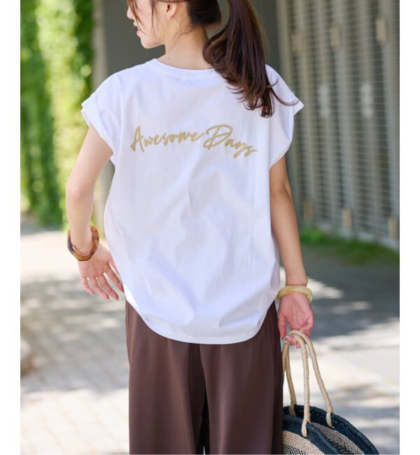 JOURNAL STANDARD relume「《追加3》刺繍ロゴフレンチTEE」|Tシャツ・カットソー|