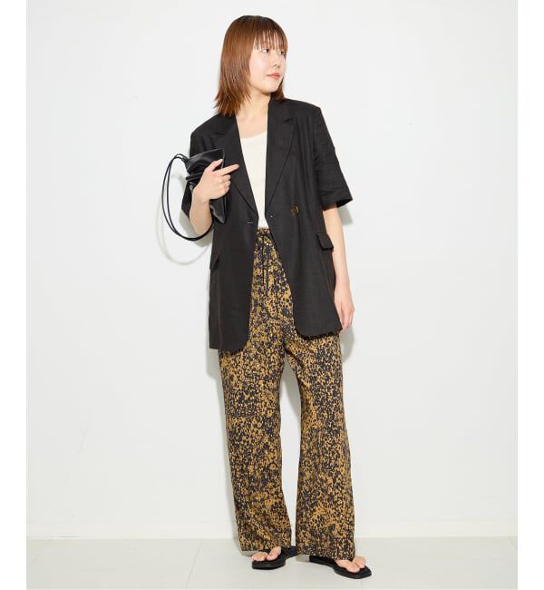 journal standard L'essage「リネンハーフスリーブジャケット」|テーラードジャケット|