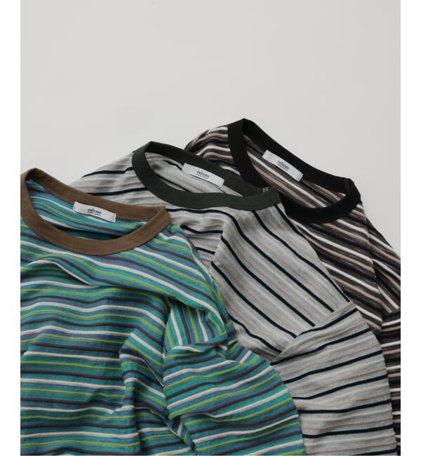 JOURNAL STANDARD relume「テクスチャー マルチボーダー Tシャツ」|Tシャツ・カットソー|