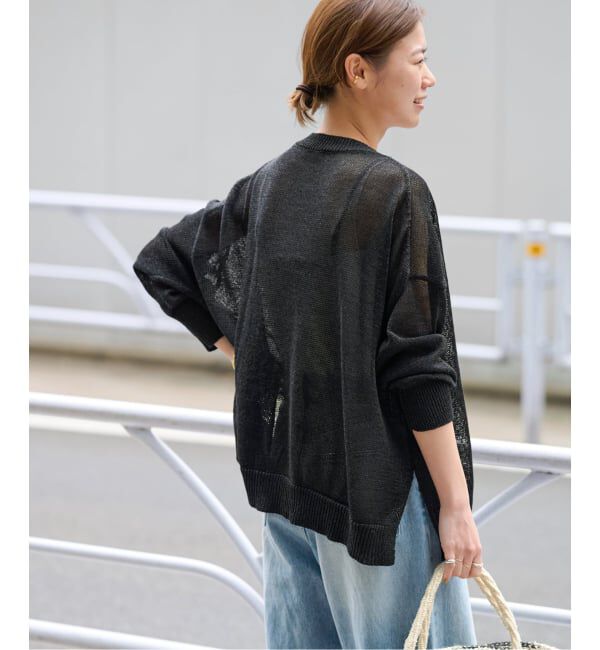 JOURNAL STANDARD relume「《追加2》PEリネンルーズVカーディガン」|カーディガン|