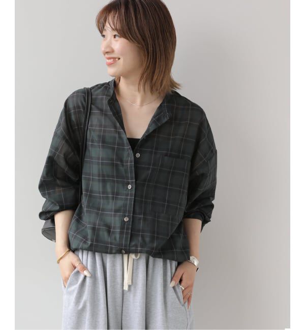JOURNAL STANDARD relume「《予約》ドロストワイドシアーチェックシャツ」|シャツ・ブラウス|