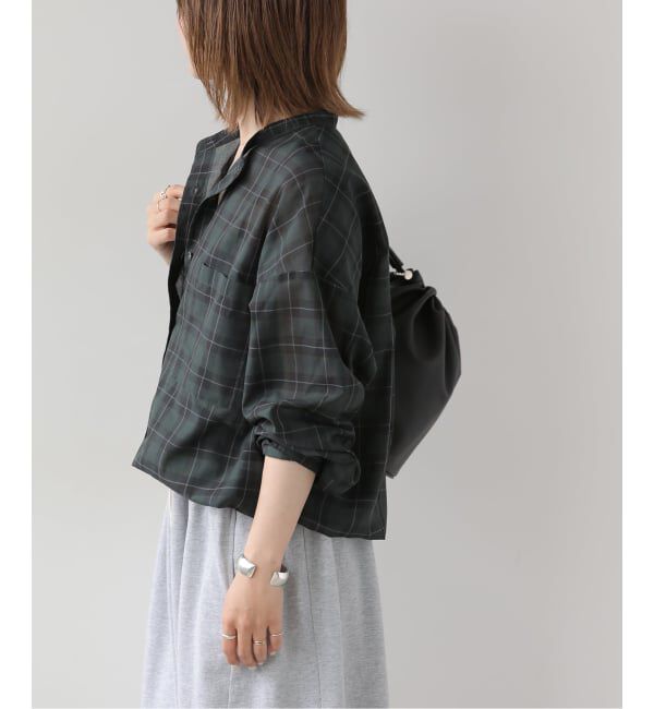 JOURNAL STANDARD relume「《予約》ドロストワイドシアーチェックシャツ」|シャツ・ブラウス|