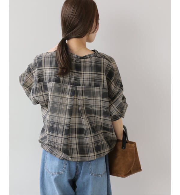 JOURNAL STANDARD relume「《予約》ドロストワイドシアーチェックシャツ」|シャツ・ブラウス|