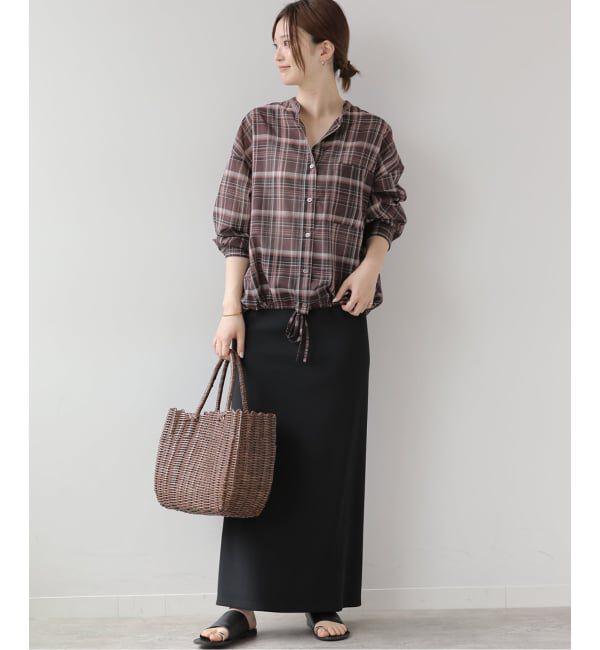 JOURNAL STANDARD relume「《予約》ドロストワイドシアーチェックシャツ」|シャツ・ブラウス|