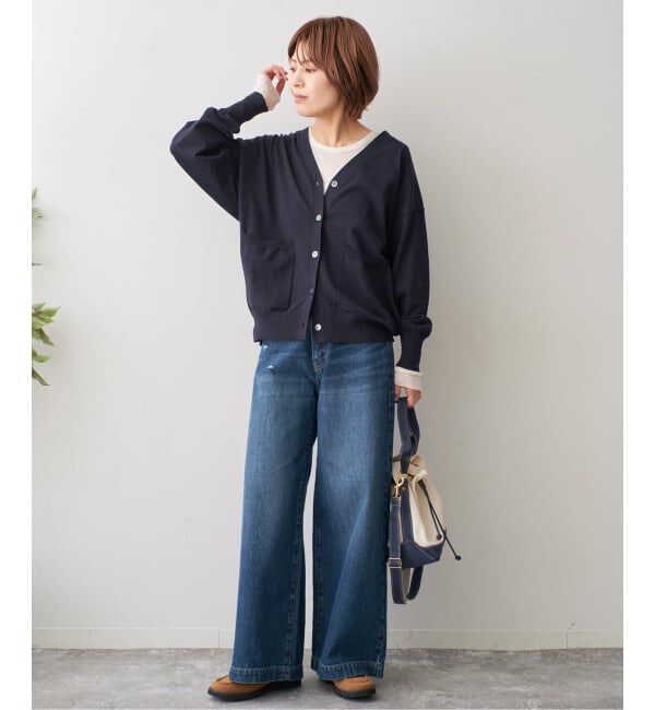 Spick and Span「《追加》コットンハイゲージカーディガン」|カーディガン|