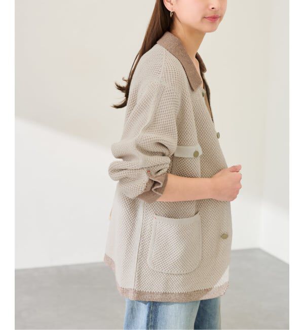 FRAMeWORK「MEIAS KNIT カバーオール」|カーディガン|