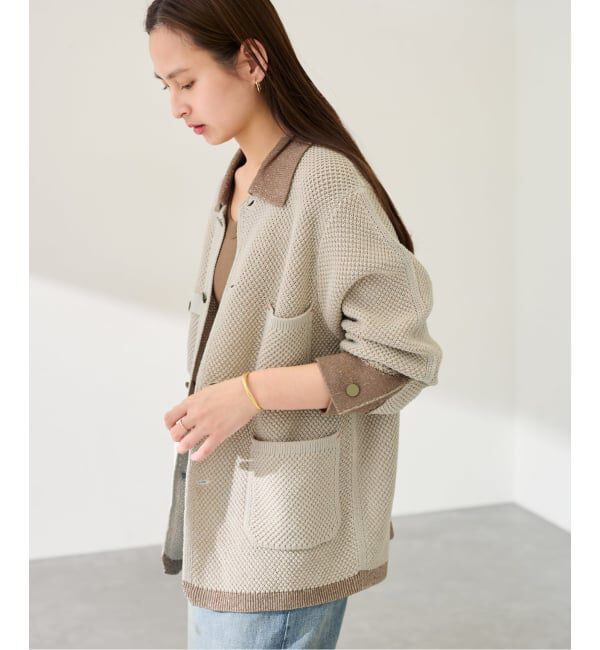 FRAMeWORK「MEIAS KNIT カバーオール」|カーディガン|