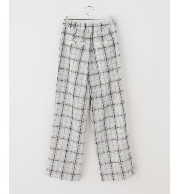 Spick and Span「《セットアップ可》2タックチェックパンツ」|スラックス|