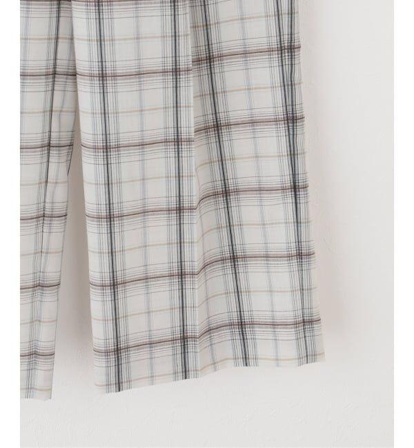 Spick and Span「《セットアップ可》2タックチェックパンツ」|スラックス|