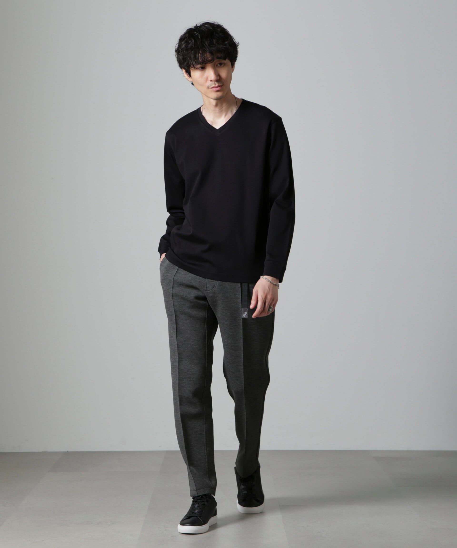 nano･universe「アンチスメルＶネックTシャツ 長袖」|Tシャツ・カットソー|