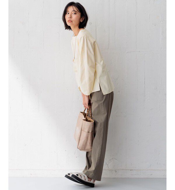 23区「【Oggi4月号掲載/洗える】CANCLINI デザインスリーブ ブラウス」|シャツ・ブラウス|